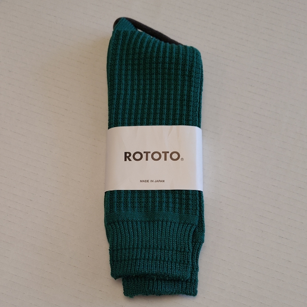 ROTOTO Waffle Crew Socks Large
